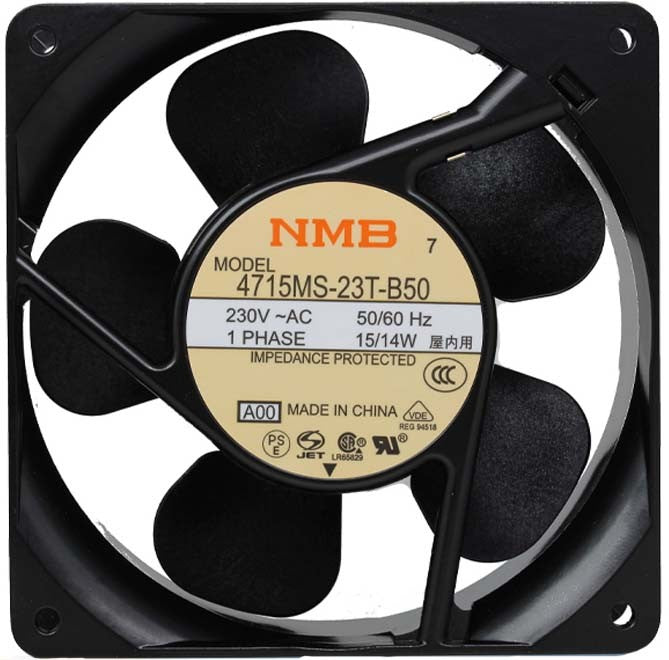 NMB 4715MS-23T-B50 -A00 -H00 230V 15/14W 2wires Cooling Fan NMB 4715MS-23T-B50 -A00 -H00 230V 15/14W 2wires Cooling Fan